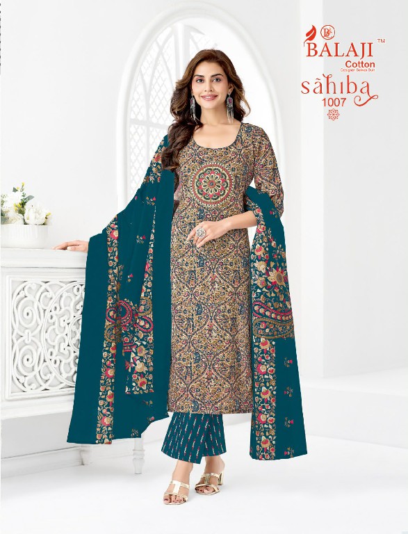 BALAJI SAHIBA VOL 1 WHOLESALE READYMADE COTTON REGULAR WEAR 3 PCS SUITS SUPPLIER