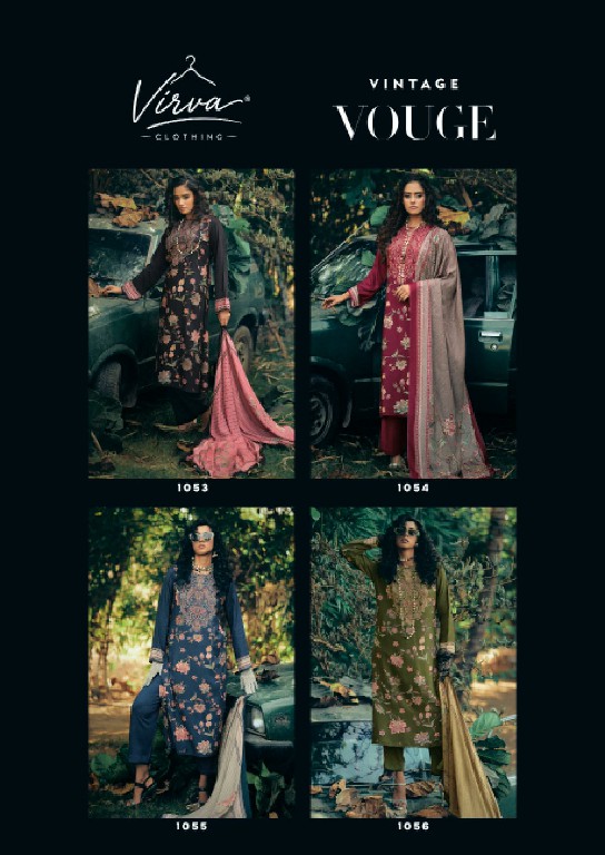 VIRVA VINTAGE VOUGE WHOLESALE VISCOSE PASHMINA WINTER COLLECTION UNSTITCH SALWAR SUITS EXPORTER