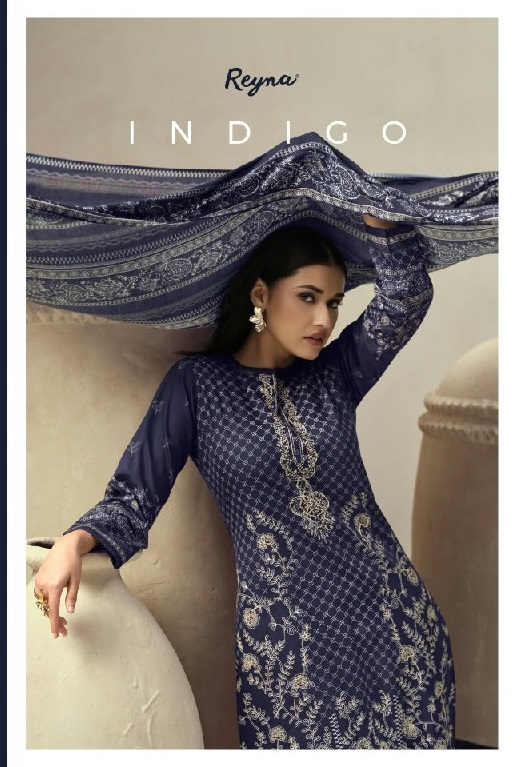 REYNA INDIGO WHOLESALE PURE CORDUROY AMAZING UNSTITCH SALWAR SUITS SUPPLIER