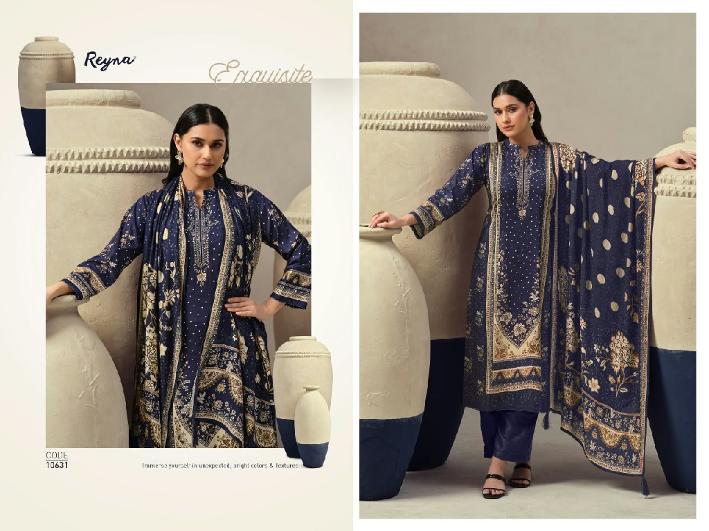 REYNA INDIGO WHOLESALE PURE CORDUROY AMAZING UNSTITCH SALWAR SUITS SUPPLIER