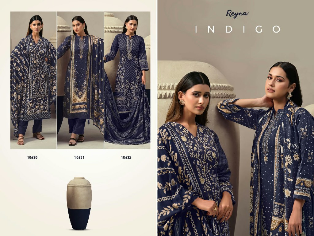 REYNA INDIGO WHOLESALE PURE CORDUROY AMAZING UNSTITCH SALWAR SUITS SUPPLIER