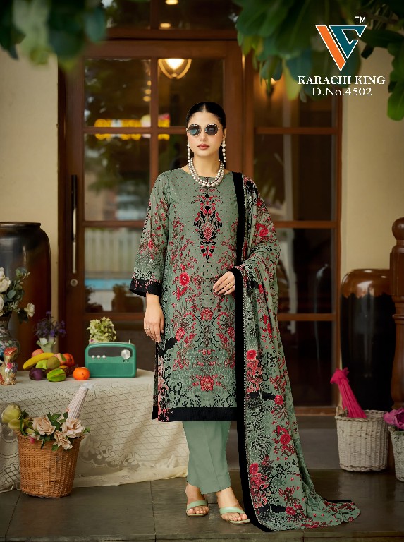 VANDANA CREATION KARACHI KING VOL 45 WHOLESALE SOFT COTTON PAKISTANI DAILY WEAR DRESS MATERIAL SUPPLIER