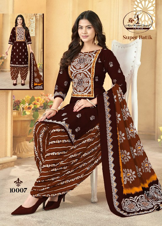 MISS WORLD CHOICE SUPER BATIK VOL 10 WHOLESALE COTTON PRINTED DAILY WEAR DRESS MATERIAL ONLINE