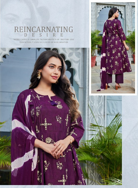 MANJEERA GEN-Z WHOLESALE READYMADE GADHWAL HEAVY GOLD PRINT 3 PCS SUITS FOR WOMEN ONLINE