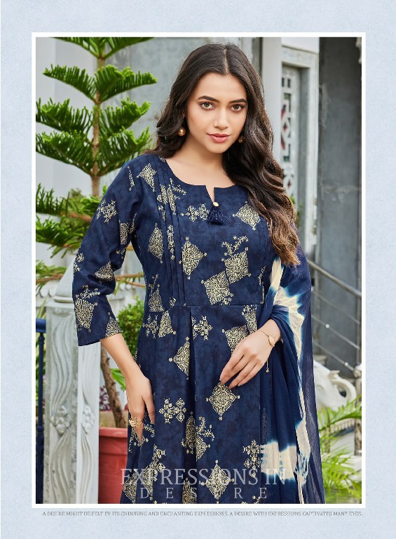 MANJEERA GEN-Z WHOLESALE READYMADE GADHWAL HEAVY GOLD PRINT 3 PCS SUITS FOR WOMEN ONLINE