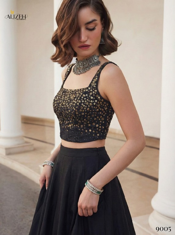 ALIZEH D.NO 9005 COLOURS WHOLESALE SOFT SILK MODERN STYLISH READYMADE LEHENGA FOR WOMEN ONLINE