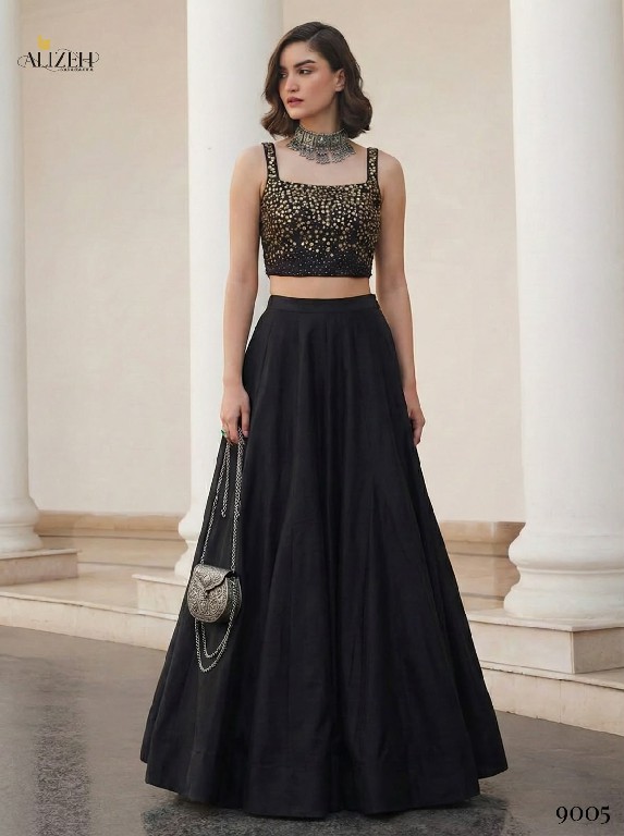 ALIZEH D.NO 9005 COLOURS WHOLESALE SOFT SILK MODERN STYLISH READYMADE LEHENGA FOR WOMEN ONLINE
