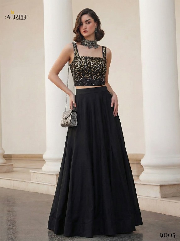 ALIZEH D.NO 9005 COLOURS WHOLESALE SOFT SILK MODERN STYLISH READYMADE LEHENGA FOR WOMEN ONLINE