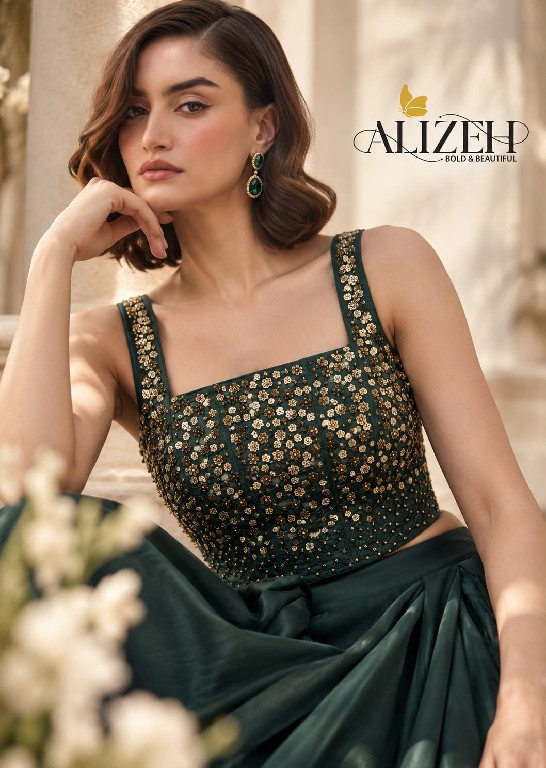 ALIZEH D.NO 9005 COLOURS WHOLESALE SOFT SILK MODERN STYLISH READYMADE LEHENGA FOR WOMEN ONLINE
