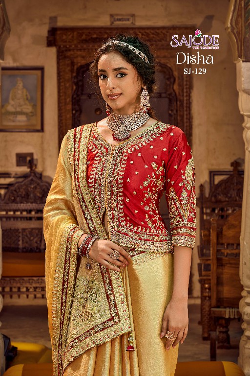 SAJODE DISHA SILK WHOLESALE VISCOSE LINEN DESIGNER WEAR SAREES FOR WOMEN EXPORTER