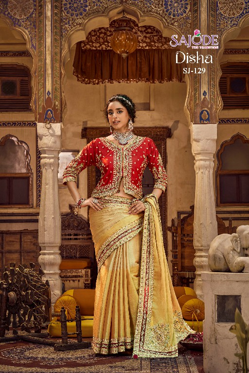 SAJODE DISHA SILK WHOLESALE VISCOSE LINEN DESIGNER WEAR SAREES FOR WOMEN EXPORTER