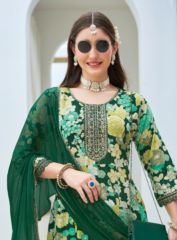 RADHIKA LIFESTYLE ANARKALI VOL 10 WHOLESALE READYMADE RAYON WITH WORK BIG SIZE TRENDING ANARKALI STYLE 3 PCS SUITS EXPORTER