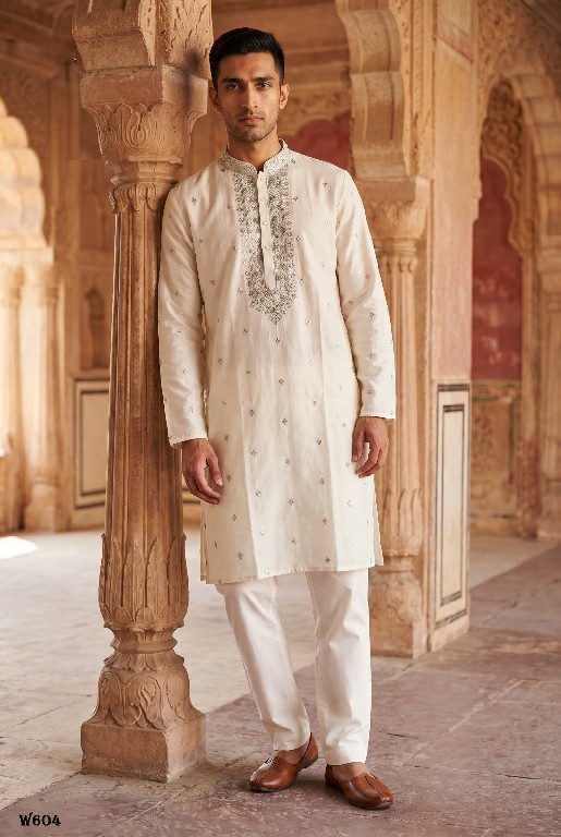 OUTLUK WEDDING COLLECTION VOL 60 WHOLESALE READYMADE EMBROIDERY WORK DESIGNER KURTA WITH PANT FOR MEN SUPPLIER
