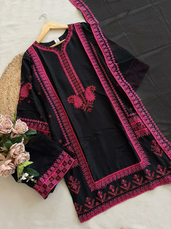 FLORENT D.NO 1091 WHOLESALE READYMADE HEAVY RAYON WIRH WORK CLASSY LOOK 3 PCS SUITS EXPORTER