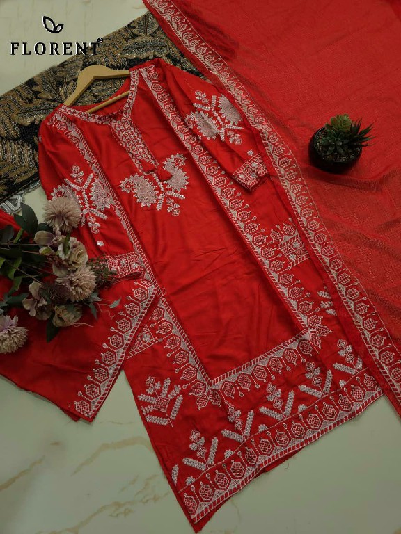 FLORENT D.NO 1091 WHOLESALE READYMADE HEAVY RAYON WIRH WORK CLASSY LOOK 3 PCS SUITS EXPORTER