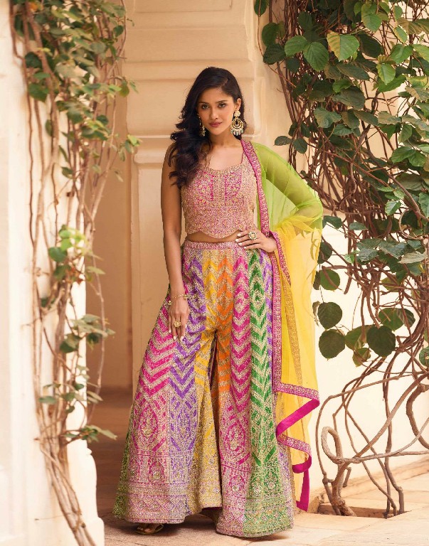 MUSKAN BY SAYURI DESIGNER WHOLESALE READYMADE REAL CHINON SILK MODERN ETHNIC INDO WEASTER DRESS FOR WOMEN ONLINE