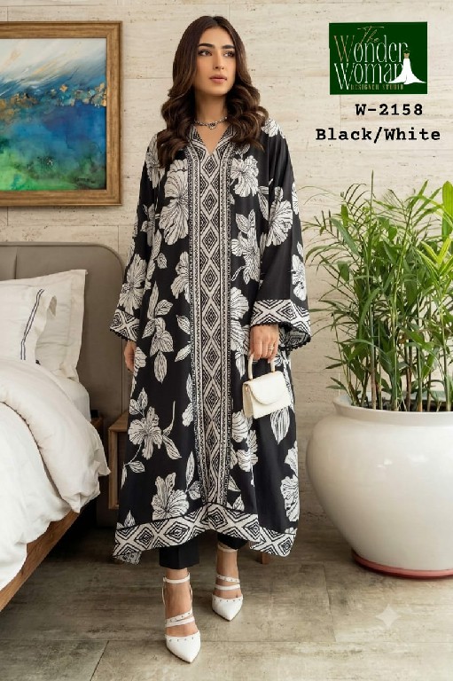 WONDER WOMAN D.NO 2158 WHOLESALE READYMADE IMPORTED SOFT COMFORT WEAR LONG KAFTAN KURTI WITH PANT COMBO FOR EXPORT