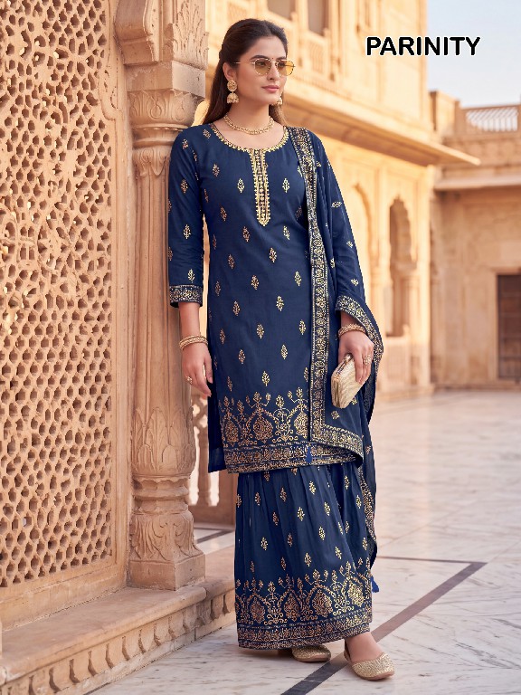 RANGRUT PARINITY WHOLESALE READYMADE RAYON BIG SIZE SHARARA STYLE 3 PCS SUITS EXPORTER
