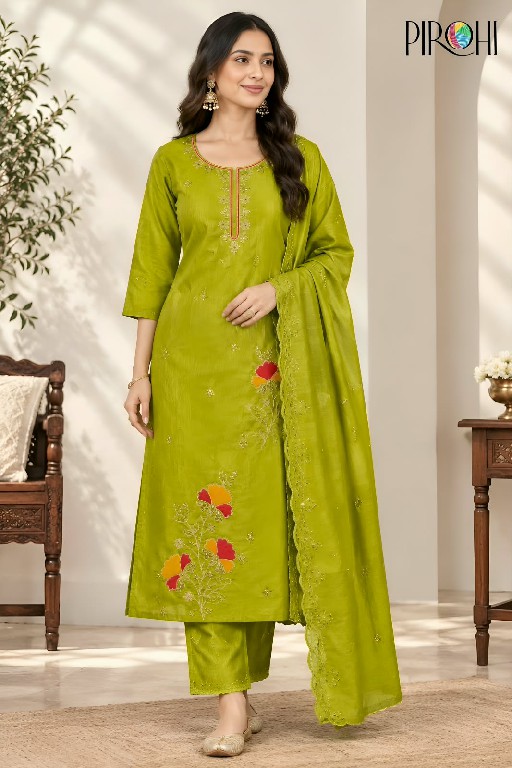PIROHI ROMA WHOLESALE READYMADE HEAVY GLASS ROMAN CLASSIC 3 PCS COMBO SET SUITS EXPORTER