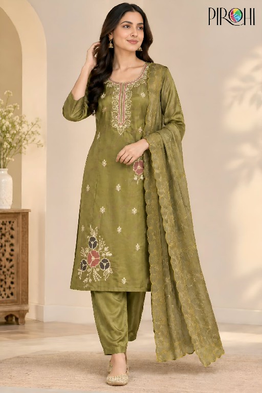 PIROHI ROMA WHOLESALE READYMADE HEAVY GLASS ROMAN CLASSIC 3 PCS COMBO SET SUITS EXPORTER