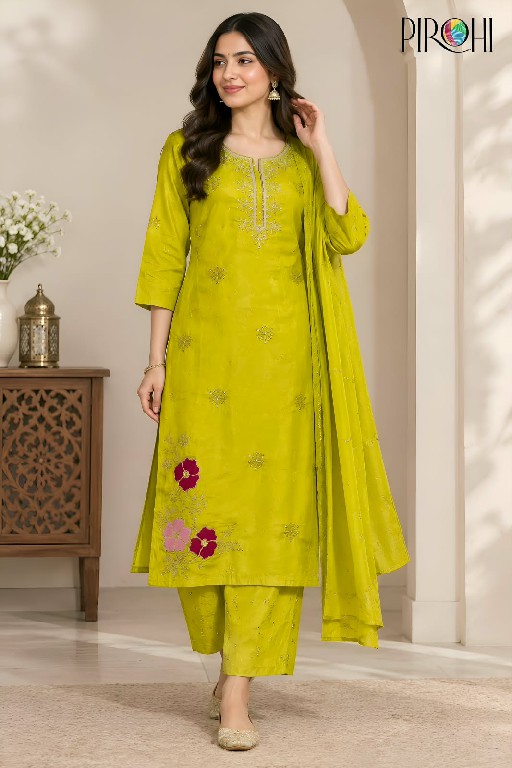 PIROHI ROMA WHOLESALE READYMADE HEAVY GLASS ROMAN CLASSIC 3 PCS COMBO SET SUITS EXPORTER