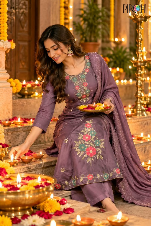 PIROHI CHANDANI WHOLESALE READYMADE HEAVY GLASS ROMAN BEAUTIFUL 3 PCS COMBO SET SUITS SUPPLIER