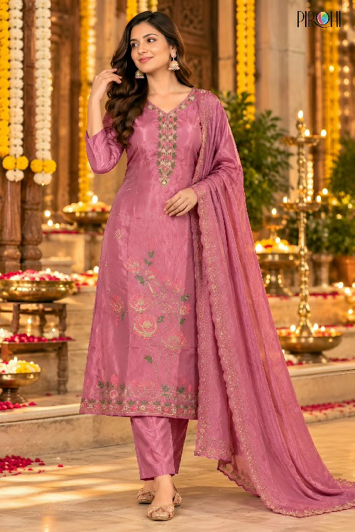 PIROHI CHANDANI WHOLESALE READYMADE HEAVY GLASS ROMAN BEAUTIFUL 3 PCS COMBO SET SUITS SUPPLIER