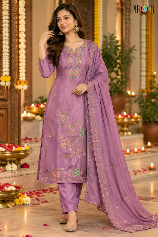 PIROHI CHANDANI WHOLESALE READYMADE HEAVY GLASS ROMAN BEAUTIFUL 3 PCS COMBO SET SUITS SUPPLIER