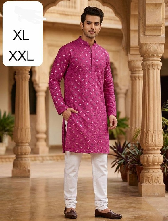 TEXTILEDEAL PRESENT READYMADE COTTON PAPER MIRROR WORK KURTA SET FOR MEN ONLINE