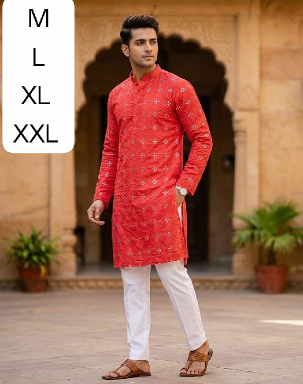 TEXTILEDEAL PRESENT READYMADE COTTON PAPER MIRROR WORK KURTA SET FOR MEN ONLINE