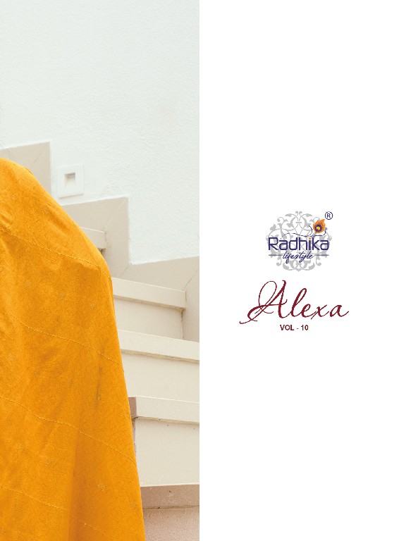 RADHIKA LIFESTYLE ALEXA VOL 10 WHOLESALE READYMADE VERTICAN SILK BIG SIZE FASHIONABLE 3 PCS SUITS EXPORTER