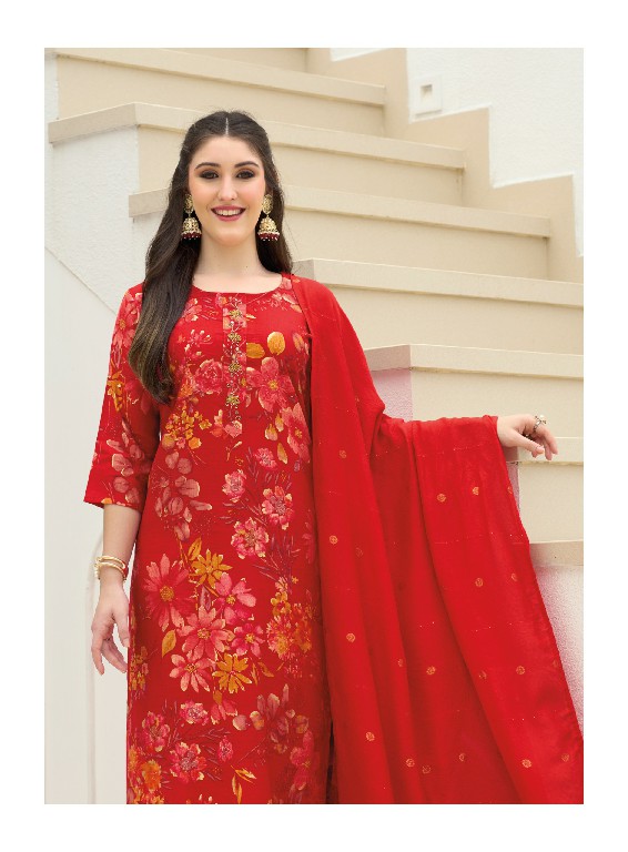 RADHIKA LIFESTYLE ALEXA VOL 10 WHOLESALE READYMADE VERTICAN SILK BIG SIZE FASHIONABLE 3 PCS SUITS EXPORTER