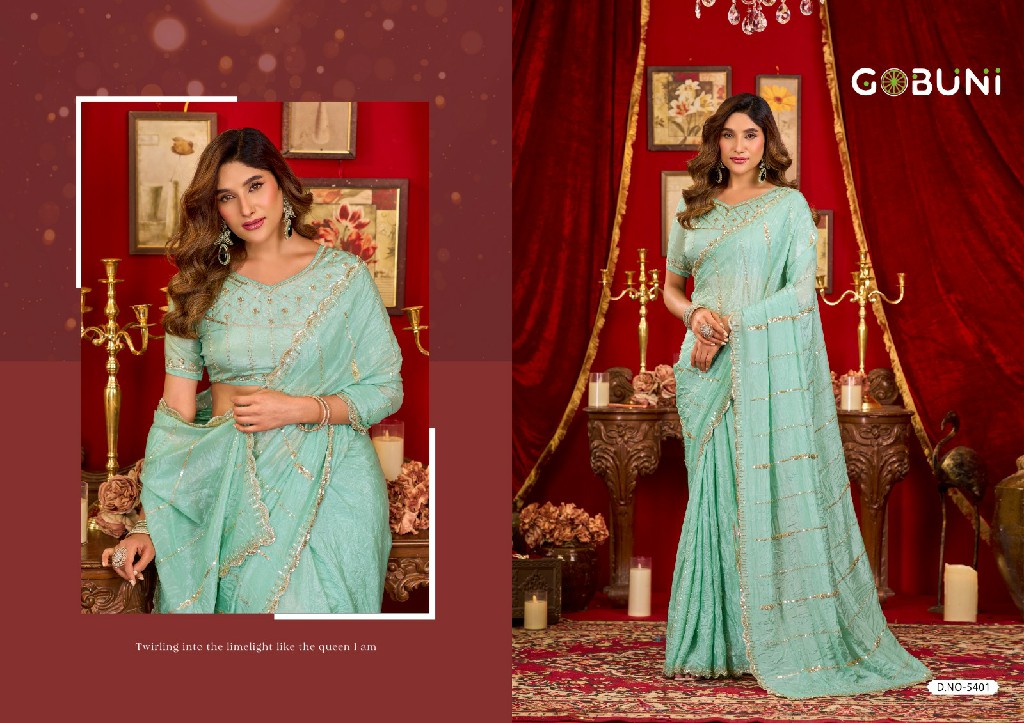 GOBUNI SAHIBA WHOLESALE PRADA SILK LUXURIOUS LOOK INDIAN SAREES FOR WOMEN ONLINE
