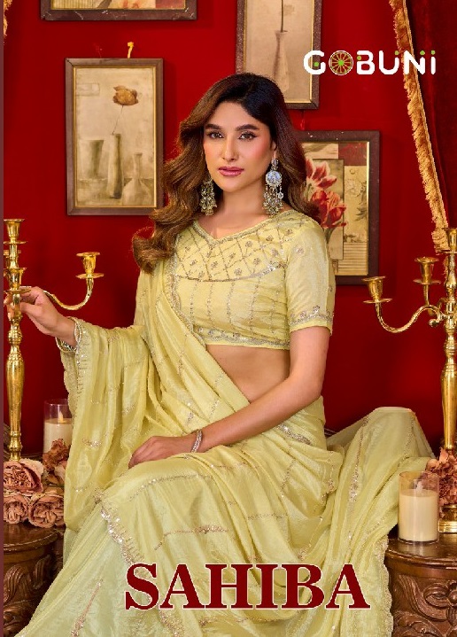 GOBUNI SAHIBA WHOLESALE PRADA SILK LUXURIOUS LOOK INDIAN SAREES FOR WOMEN ONLINE