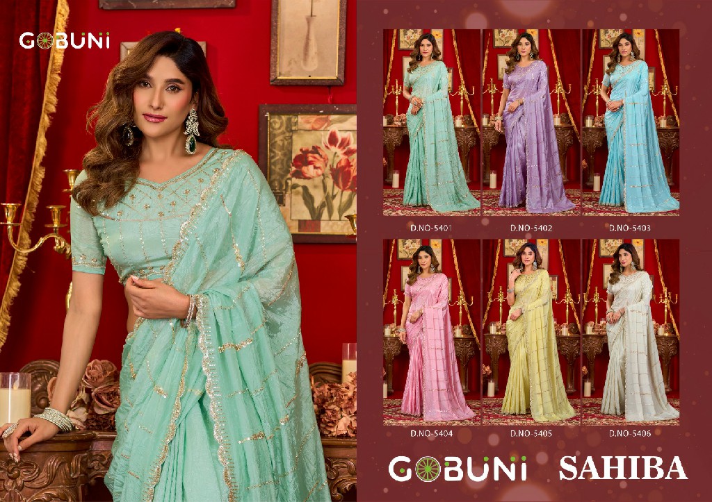 GOBUNI SAHIBA WHOLESALE PRADA SILK LUXURIOUS LOOK INDIAN SAREES FOR WOMEN ONLINE