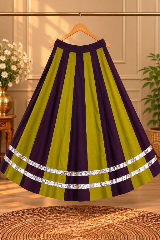 TEXTILEDEAL PRESENT READYMADE ROMAN SILK NAVRATRI SPECIAL SKIRT FOR WOMEN ONLINE