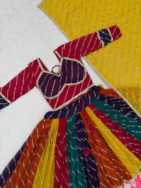 TAPI CREATION D.NO 347 WHOLESALE READYMADE FOX GEORGETTE NAVRATRI VINTAGE CHANIYA CHOLI FOR EXPORT