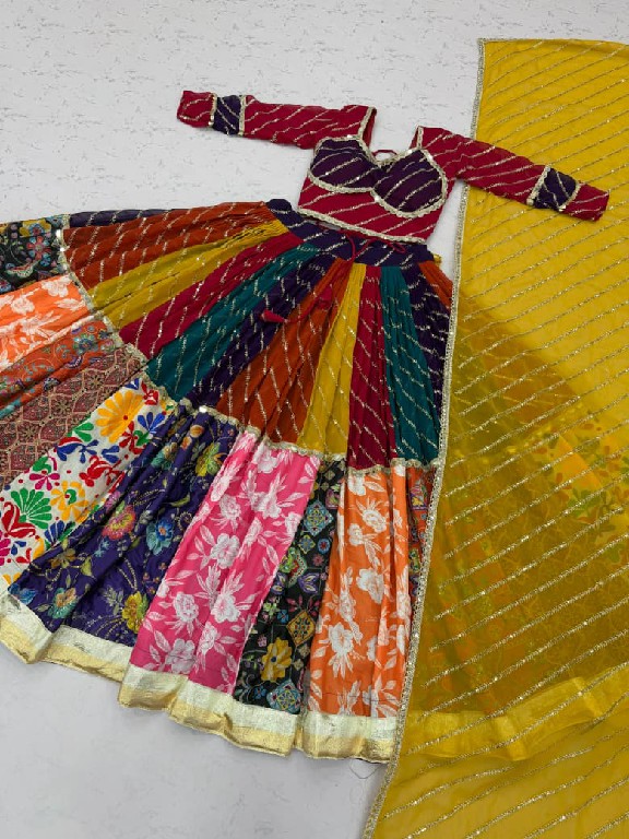 TAPI CREATION D.NO 347 WHOLESALE READYMADE FOX GEORGETTE NAVRATRI VINTAGE CHANIYA CHOLI FOR EXPORT