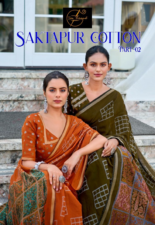 TWO THREAD SAKTAPUR COTTON VOL 2 WHOLESALE SOFT SPACE COTTON SILK PRETTY LOOK INDIAN SAREES FOR WOMEN ONLINE