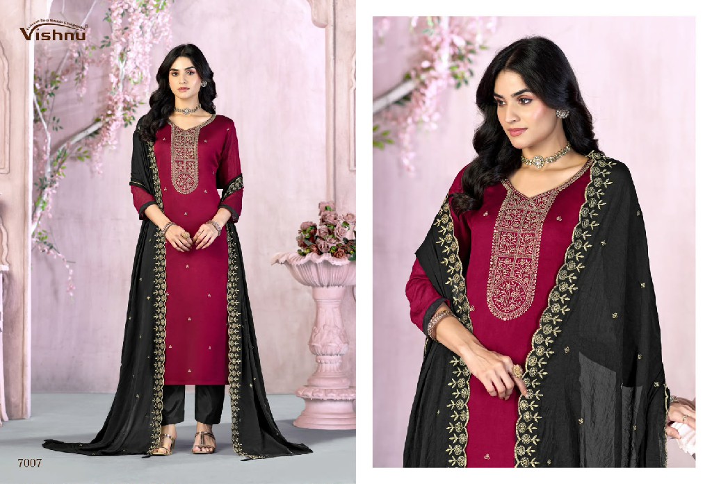 VISHNU FEMINA WHOLESALE RANGOLI CRUSH FASHIONABLE UNSTITCH SALWAR SUITS EXPORTER