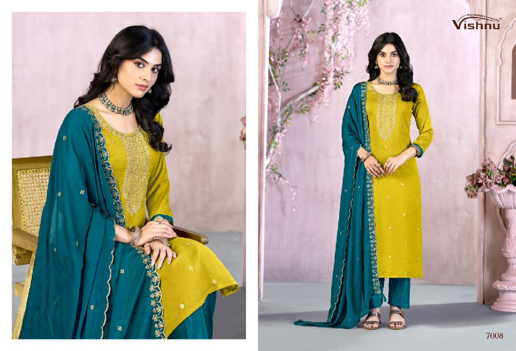 VISHNU FEMINA WHOLESALE RANGOLI CRUSH FASHIONABLE UNSTITCH SALWAR SUITS EXPORTER