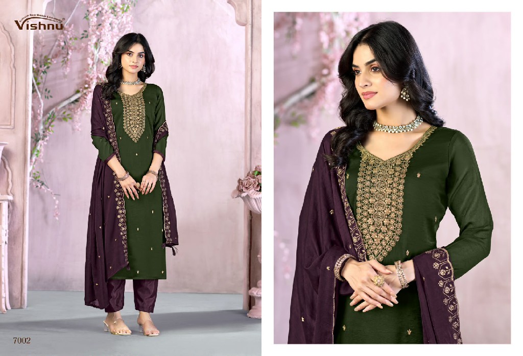 VISHNU FEMINA WHOLESALE RANGOLI CRUSH FASHIONABLE UNSTITCH SALWAR SUITS EXPORTER