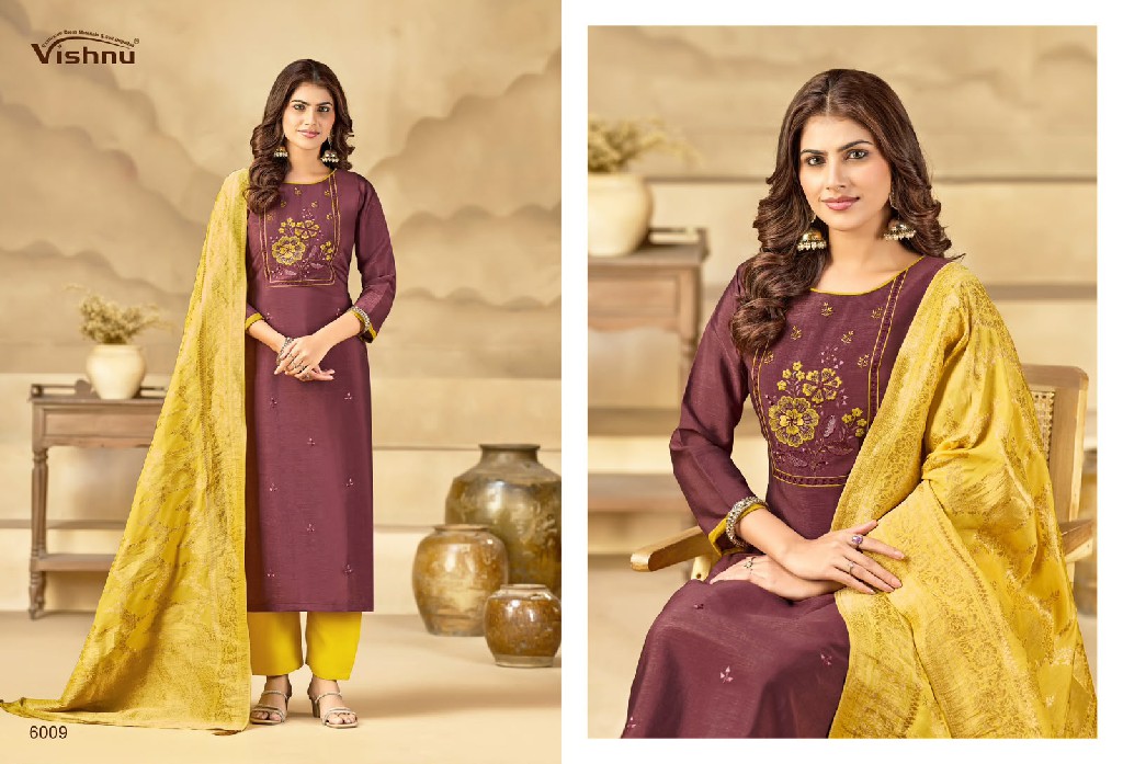 VISHNU SUBHIKSHA WHOLESALE BARSANA SIMMER CLASSY LOOK UNSTITCH SALWAR SUITS SUPPLIER