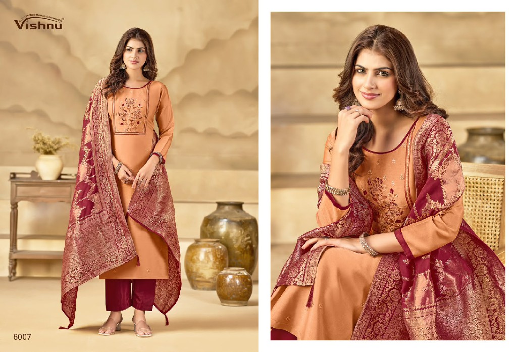 VISHNU SUBHIKSHA WHOLESALE BARSANA SIMMER CLASSY LOOK UNSTITCH SALWAR SUITS SUPPLIER