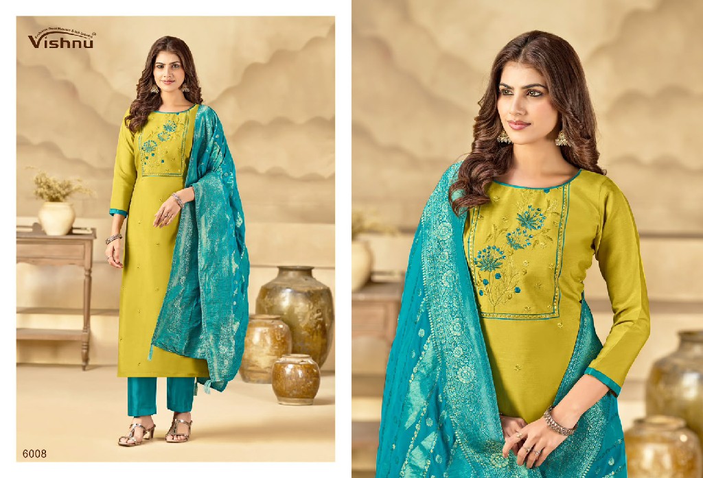 VISHNU SUBHIKSHA WHOLESALE BARSANA SIMMER CLASSY LOOK UNSTITCH SALWAR SUITS SUPPLIER