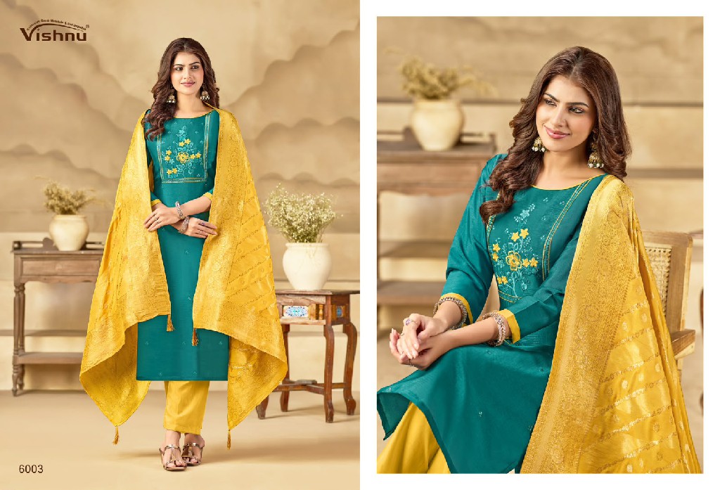 VISHNU SUBHIKSHA WHOLESALE BARSANA SIMMER CLASSY LOOK UNSTITCH SALWAR SUITS SUPPLIER