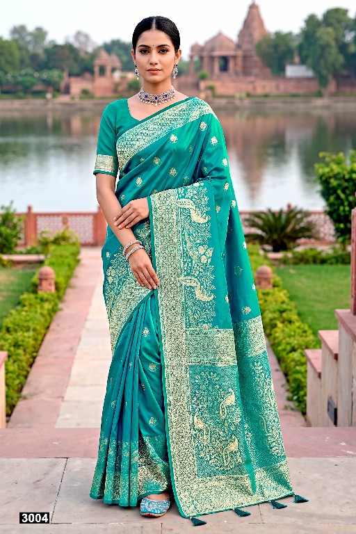 SAROJ CHANDRAKALA SATIN SAROSKI VOL 3 WHOLESALE SATIN SILK GORGEOUS LOOK INDIAN SAREES FOR WOMEN SUPPLIER