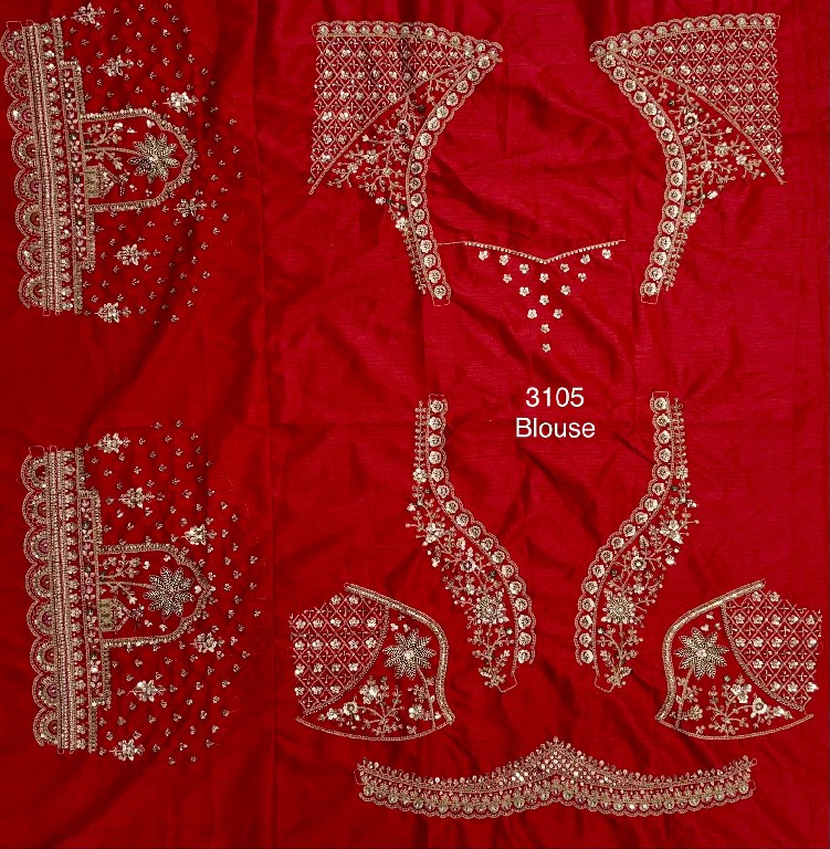 TEXTILEDEAL D.NO 3105 WHOLESALE GADHWAL SILK FANTASTIC RED BRIDAL LEHENGA CHOLI FOR EXPORT