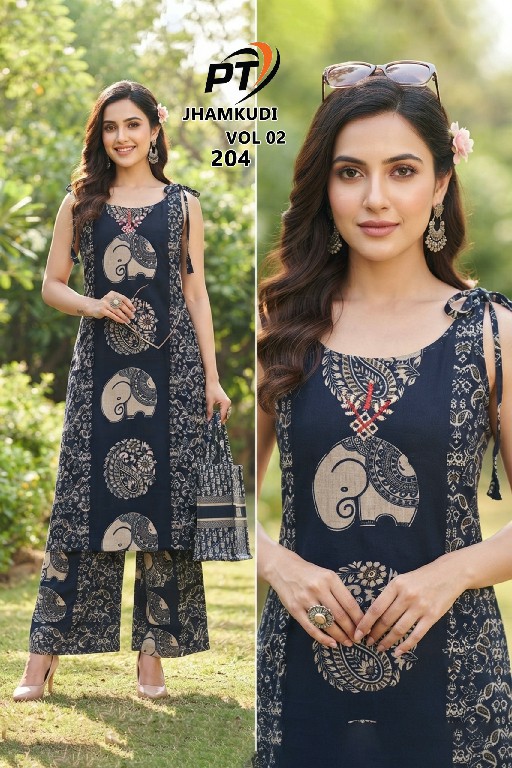 PADMAVATI TEXTILES JHAMKUDI VOL 2 WHOLESALE READYMADE VRTICAN STYLISH COMBO CORD SET FOR EXPORT