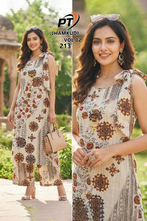 PADMAVATI TEXTILES JHAMKUDI VOL 2 WHOLESALE READYMADE VRTICAN STYLISH COMBO CORD SET FOR EXPORT